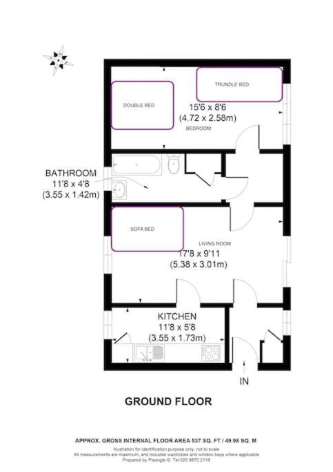 Quaintgarden Apartment@near Tower Bridge & Big Ben Apartamento *